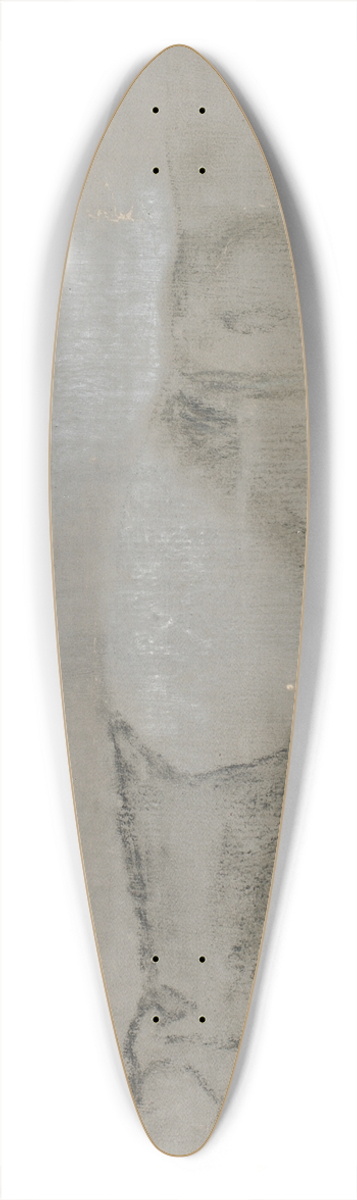 Jens Juel - Studie til det Rybergske familiebillede; Johan Christian Rybergs hjre ben 39.3 inch art pintail longboard deck