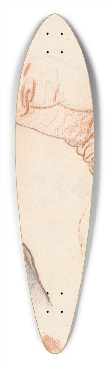 Jens Juel - Studie til helfigursportrttet af Kronprinsesse Sofie Frederikke 39.3 inch art pintail longboard deck