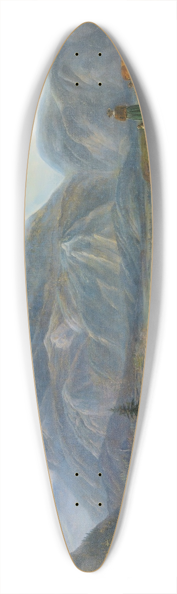 Jens Peter Mller - View From Giesbach At The Lake Of Brinzer With Interlaken And The Jura Mountains 39.3 inch art pintail longboard deck