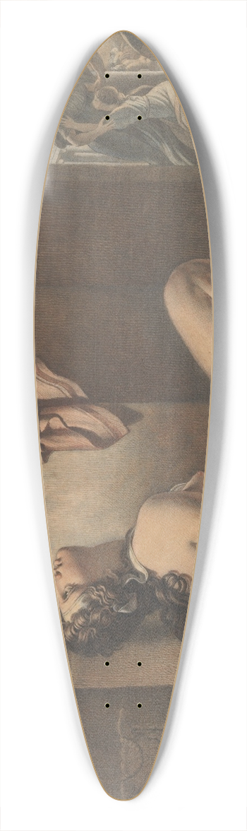 Jerome-Martin Langlois - Cassandra Imploring Athena for Revenge Against Ajax 39.3 inch art pintail longboard deck