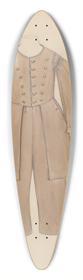 Jessie M. Benge - Boys Suit 39.3 inch art pintail longboard deck