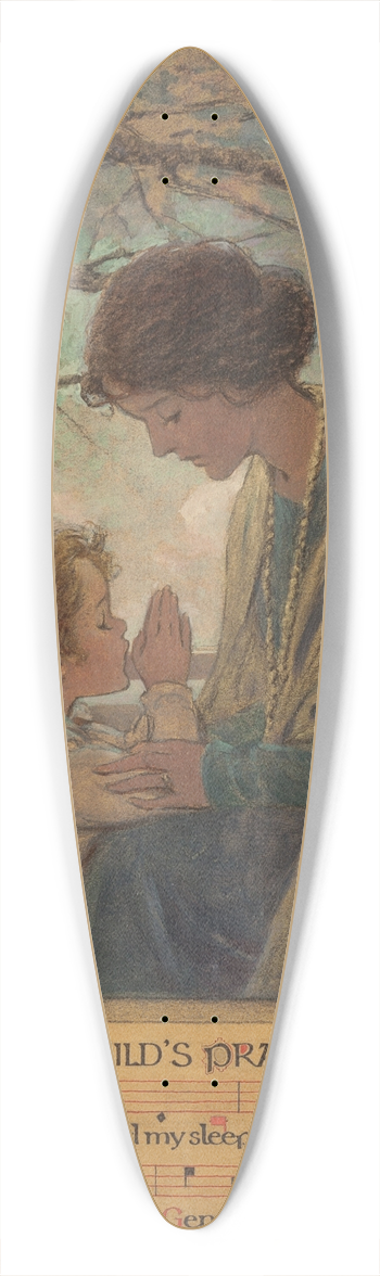 Jessie Willcox Smith - A Childs Prayer 39.3 inch art pintail longboard deck