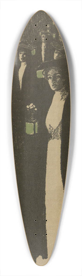 Jessie Willcox Smith - October 39.3 inch art pintail longboard deck