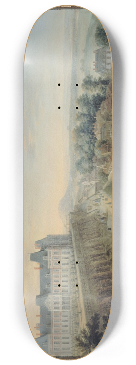 Charles-Lopold Grevenbroeck - Vue du Chteau-Vieux et de la terrasse de Meudon 8.25 inch art skate deck