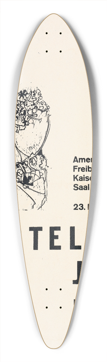 Jim Todd - Ausstellung Jim Todd 39.3 inch art pintail longboard deck
