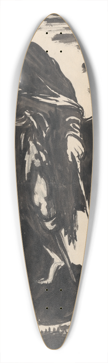 Jn Novk - Beggar 39.3 inch art pintail longboard deck