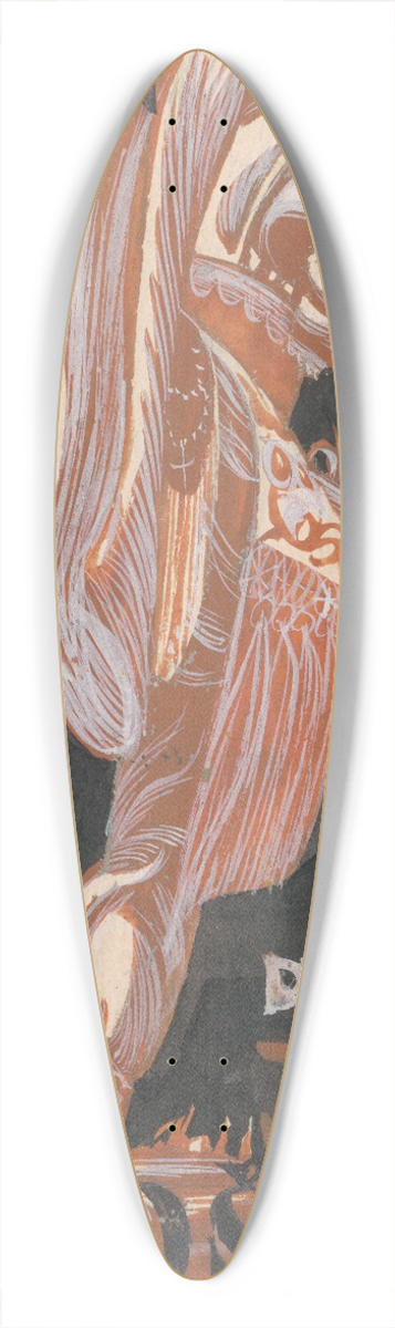 Jn Novk - Cover Design for Part One of Jur Jnoiak from tefan Grf 39.3 inch art pintail longboard deck