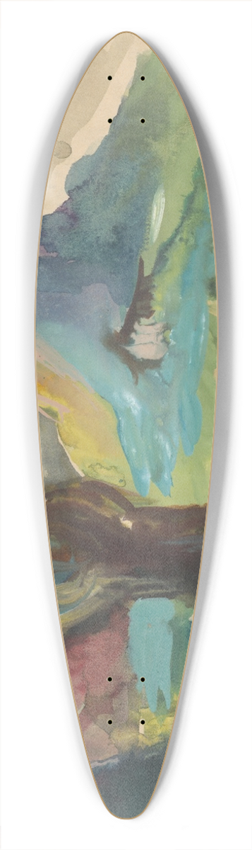 Jn Novk - Fairytale Landscape (David and Goliath) 39.3 inch art pintail longboard deck