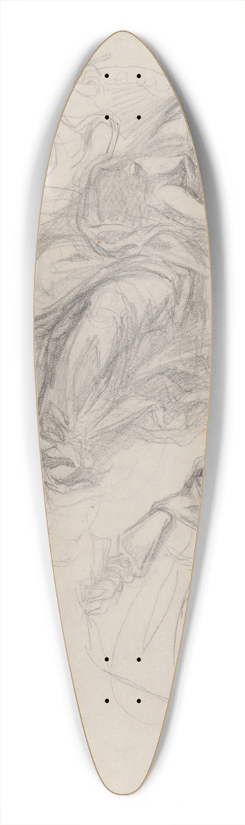 Jn Novk - Figurlna kompozcia (figra frantikna) 39.3 inch art pintail longboard deck