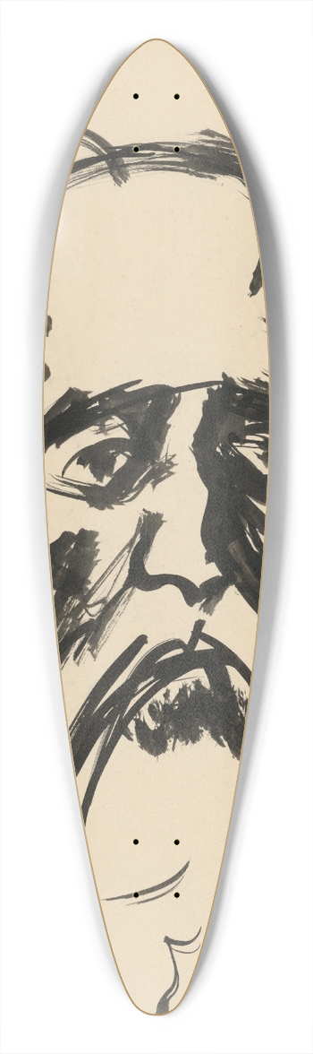 Jn Novk - Head 39.3 inch art pintail longboard deck