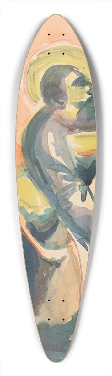 Jn Novk - Kaiaci svtec 39.3 inch art pintail longboard deck