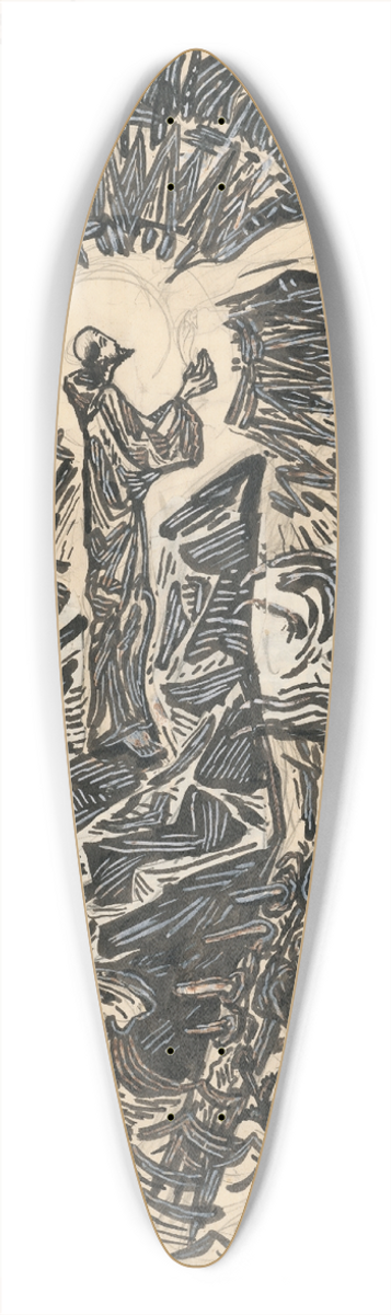 Jn Novk - Stigmatizcia sv. Frantika 39.3 inch art pintail longboard deck