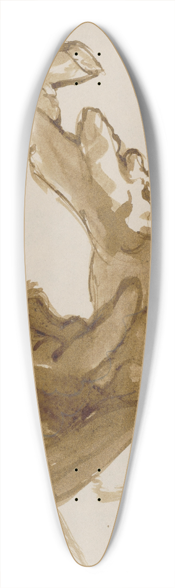 Jn Novk - tdie stromov 39.3 inch art pintail longboard deck