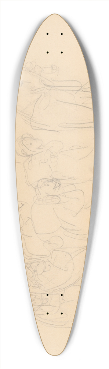 Jn Novk - Zvierac zstup 39.3 inch art pintail longboard deck