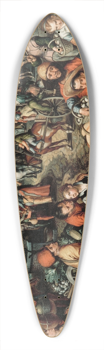 Joachim Beuckelaer - Market Scene, Ecce Homo, the Flagellation and the Carrying of the Cross 39.3 inch art pintail longboard deck