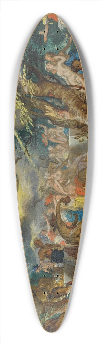 Joachim Wtewael - Abanquet Of The Gods 39.3 inch art pintail longboard deck
