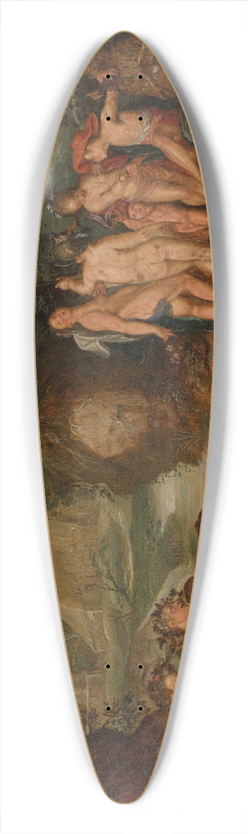 Joachim Wtewael - The Judgement of Paris 39.3 inch art pintail longboard deck