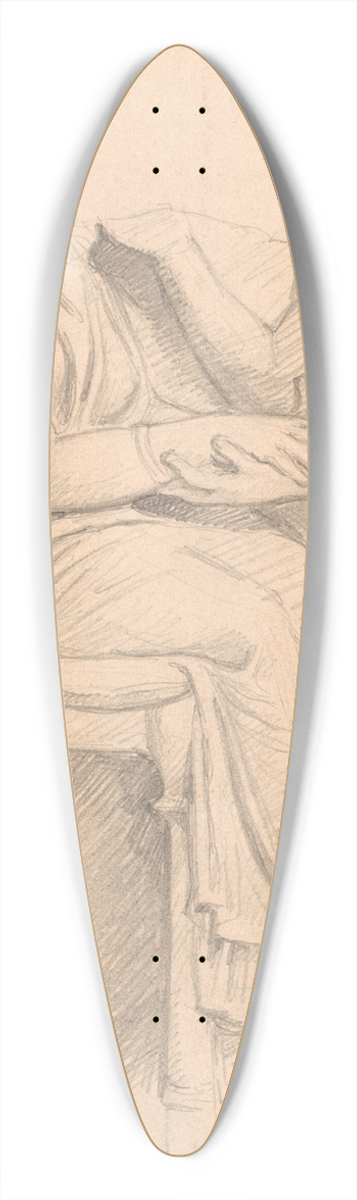 Joakim Skovgaard - Studie efter attisk gravrelief 39.3 inch art pintail longboard deck