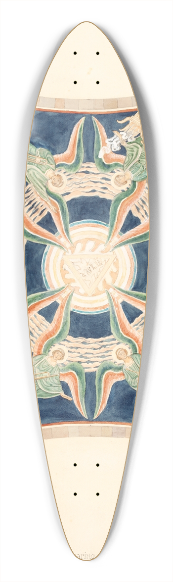 Joakim Skovgaard - Udkast til freskerne i Viborg Domkirke. Korhvlvingen 39.3 inch art pintail longboard deck