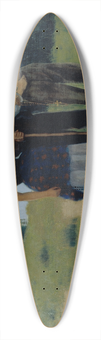 Joan Llimona - Returning from the Plot 39.3 inch art pintail longboard deck