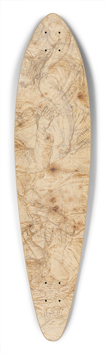 Joan Macip - Christ Carrying the Cross 39.3 inch art pintail longboard deck