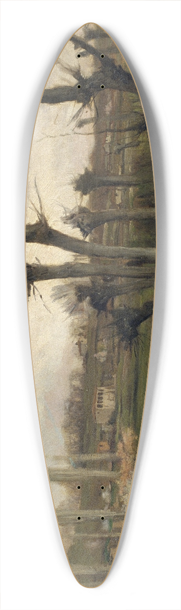 Joaquim Vayreda - The Beginning of Spring 39.3 inch art pintail longboard deck