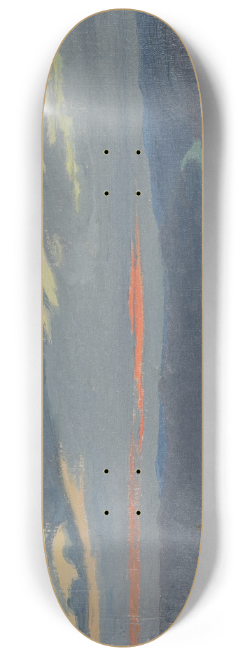 Charles Marie Dulac - Lever de soleil au-dessus de lArno 8.25 inch art skate deck