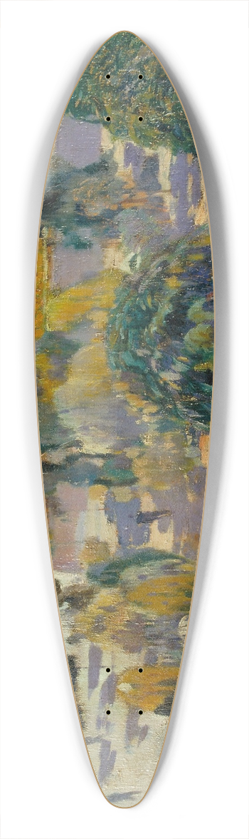 Joaquin Mir Trinxet - Thundery Sky 39.3 inch art pintail longboard deck