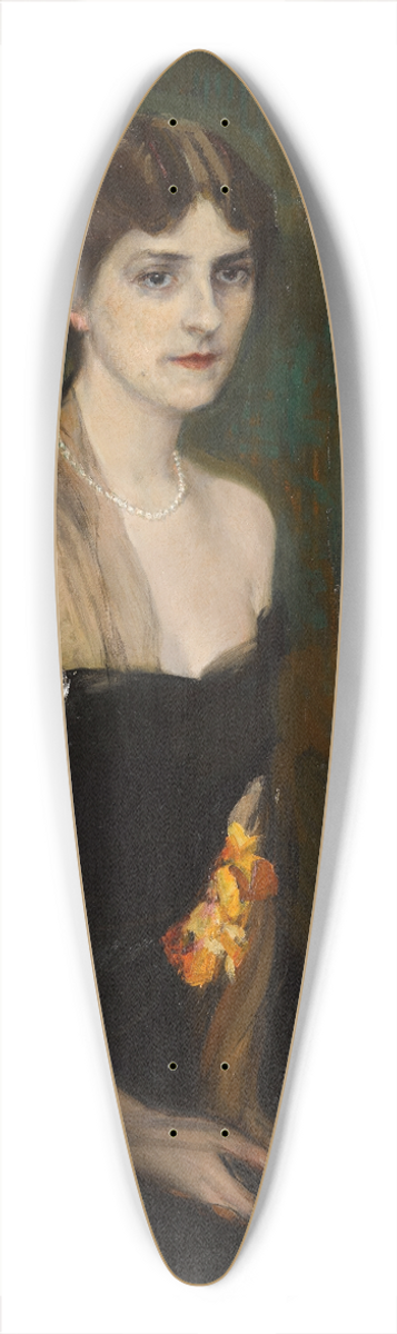 Joaqun Sorolla - Portrait of Mrs. Orville E. Babcock 39.3 inch art pintail longboard deck