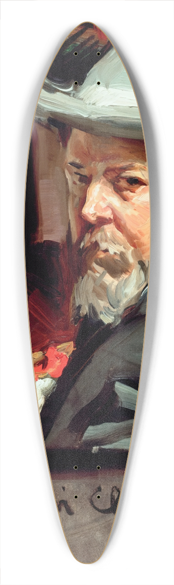Joaqun Sorolla - Self Portrait 39.3 inch art pintail longboard deck