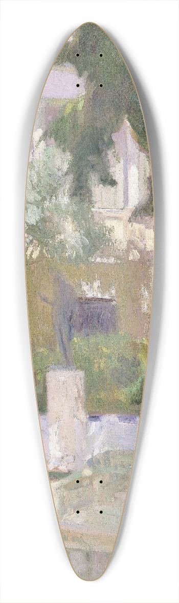 Joaqun Sorolla - The Gardens at the Sorolla Family House 39.3 inch art pintail longboard deck