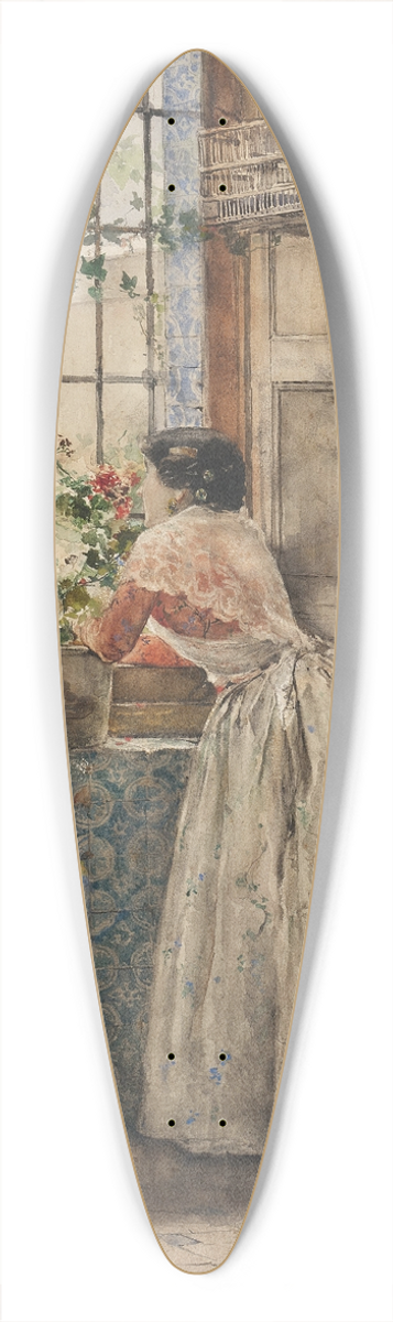 Joaqun Sorolla - Valenciana a la reja 39.3 inch art pintail longboard deck