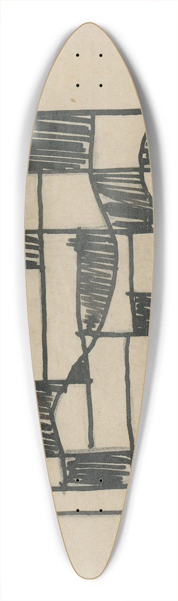 Joaqun Torres-Garca - Formas 39.3 inch art pintail longboard deck
