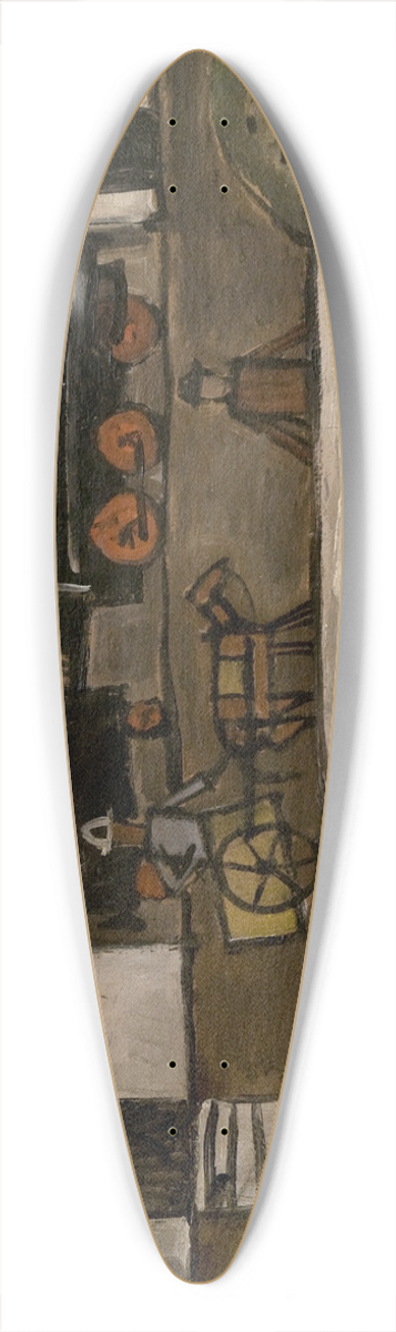 Joaqun Torres-Garca - Gare 39.3 inch art pintail longboard deck