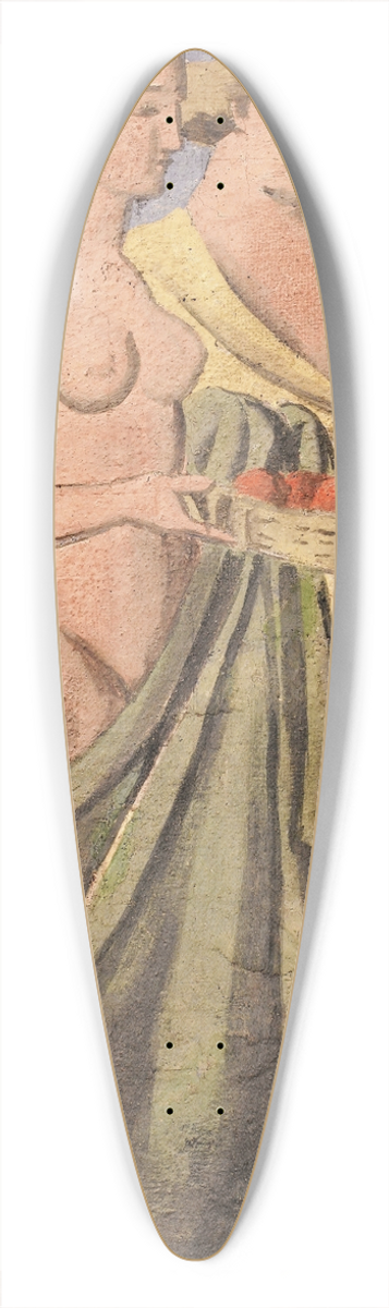 Joaqun Torres-Garca - Mujeres 39.3 inch art pintail longboard deck