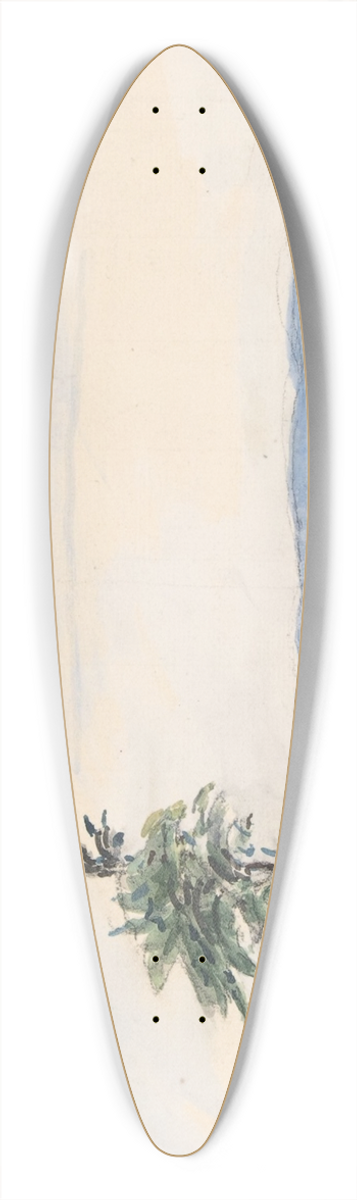 Johan Barthold Jongkind - Landscape 39.3 inch art pintail longboard deck