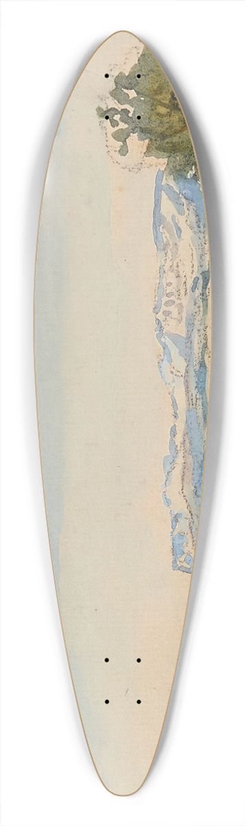 Johan Barthold Jongkind - Paysage  la Cte Saint-Andr 39.3 inch art pintail longboard deck