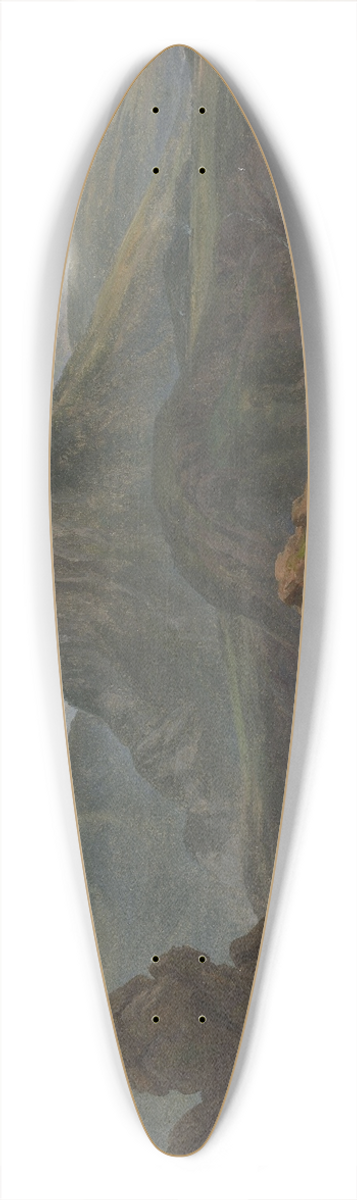 Johan Christian Dahl - The Watzmann 39.3 inch art pintail longboard deck