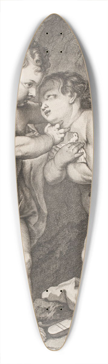 Johan Frederik Clemens - Lenfant qui joue avec lAmour 39.3 inch art pintail longboard deck