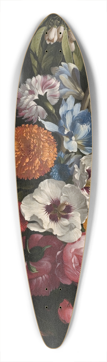 Johan Johnsen - Still Life with a Bouquet of Flowers 39.3 inch art pintail longboard deck