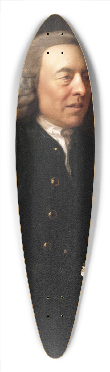 Johan Joseph Zoffany - Portrait of Benjamin Stillingfleet 39.3 inch art pintail longboard deck