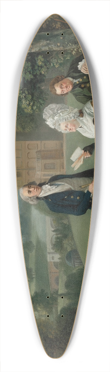 Johan Joseph Zoffany - The Sayer Family of Richmond 39.3 inch art pintail longboard deck