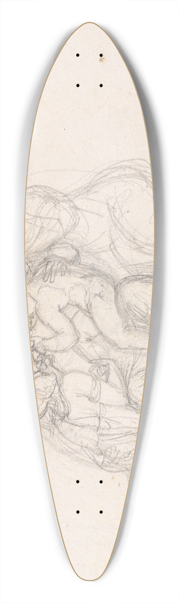 Johan Ludvig Lund - Figurgruppe Kvinde og 3 brn 39.3 inch art pintail longboard deck