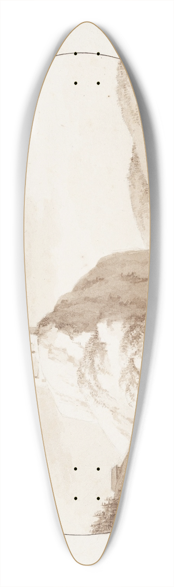 Johan Ludvig Lund - Schrekkenstein 39.3 inch art pintail longboard deck