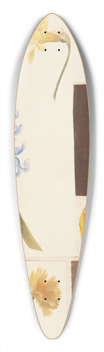 Johanna Fosie - Studie af blomster, frugter og grnne tomater 39.3 inch art pintail longboard deck