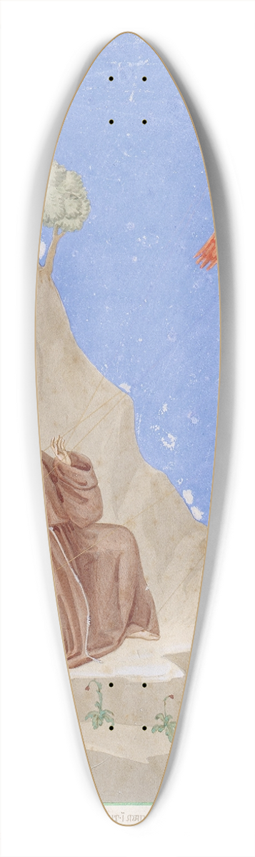 Johann Anton Ramboux - The Stigmatisation of Saint Francis 39.3 inch art pintail longboard deck
