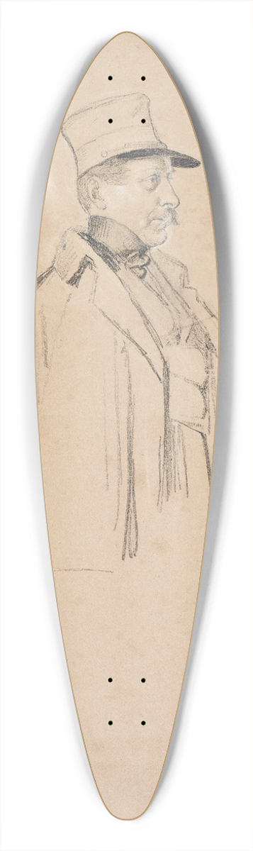 Johann Baptist Kirner - Margrave Maximilian of Baden, hip section 39.3 inch art pintail longboard deck