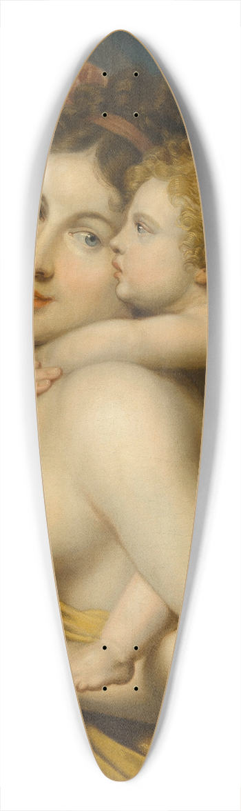 Johann Baptist von Lampi the Elder - Nymphe trgt Amor durch einen Fluss 39.3 inch art pintail longboard deck