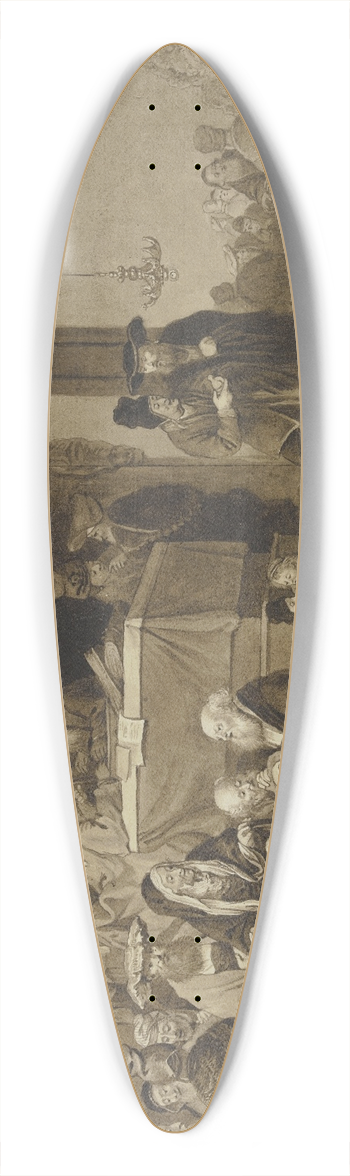 Johann Ernst Constantin Plesch - Die Darstellung im Tempel 39.3 inch art pintail longboard deck