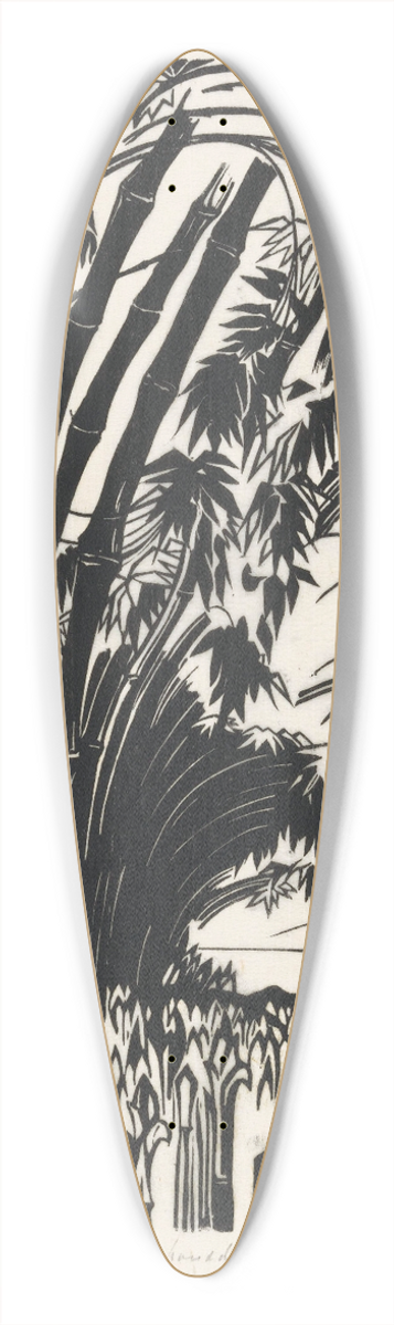 Johannes Frederik Engelbert ten Klooster - Bamboe 39.3 inch art pintail longboard deck